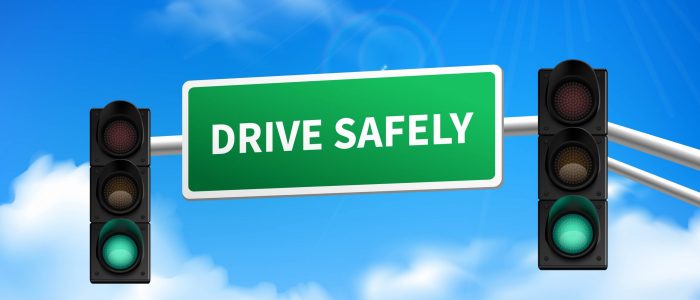 Drive safely memorial sign sticker icon